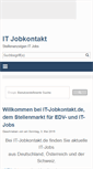 Mobile Screenshot of it-jobkontakt.de